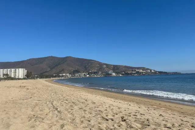 Playa grande de Papudo